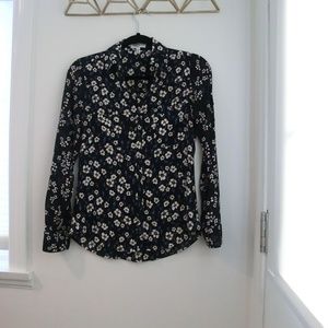 Floral button down shirt